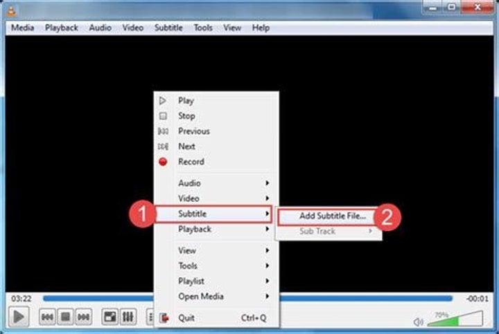 how to add subtitles on vlc media player