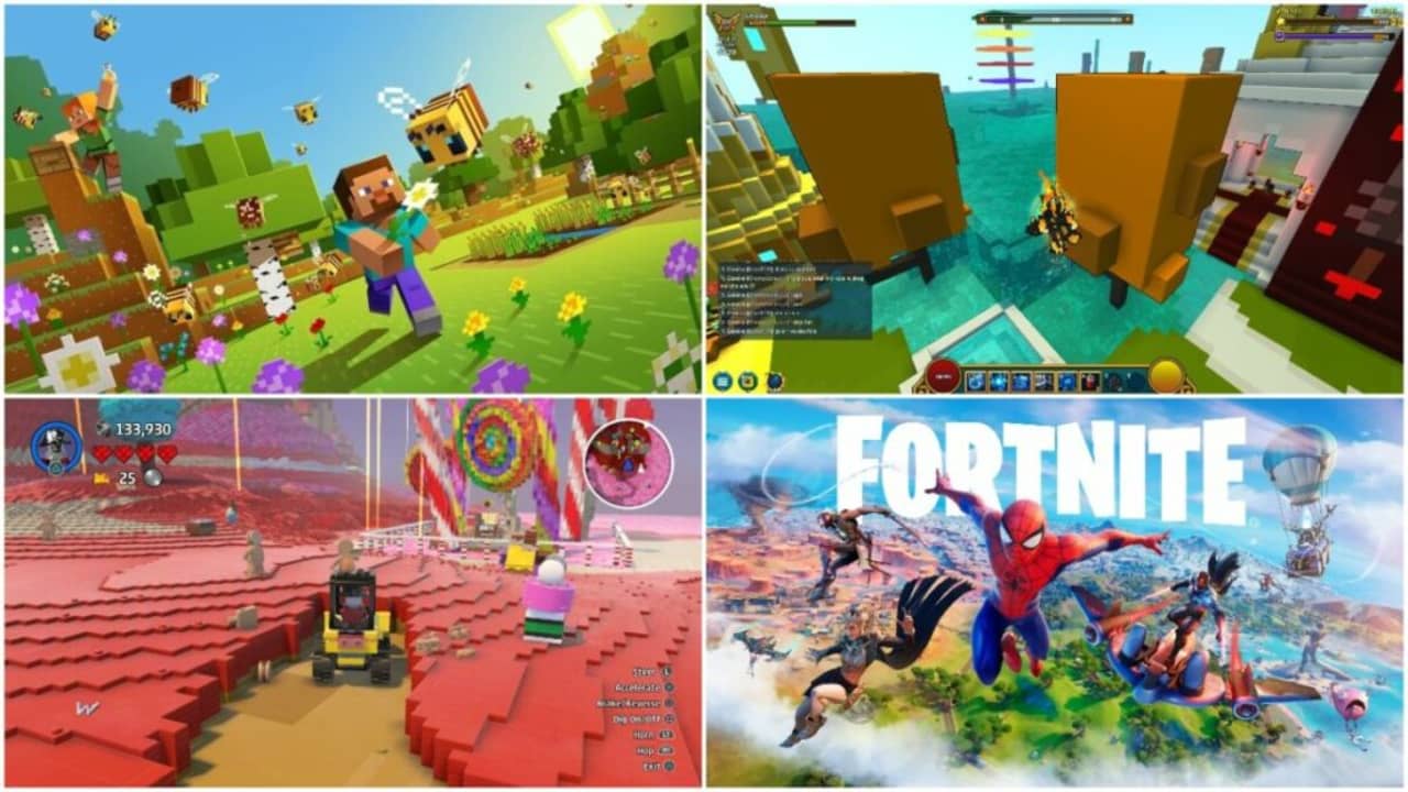 image of Roblox game competitors like Fortnite and Minecraft