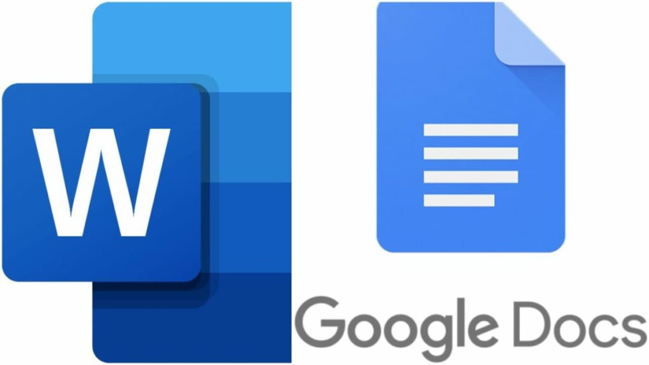 image of the Google Docs and Microsoft Word logos