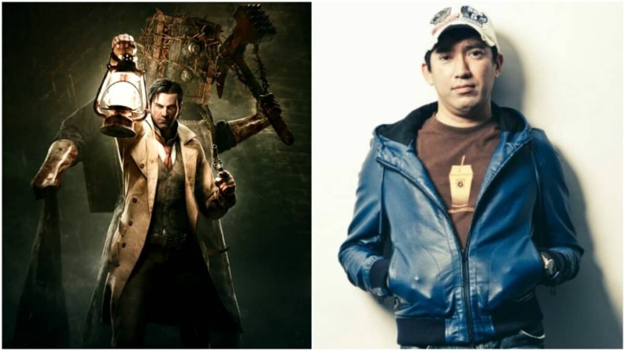 images of The Evil Within protagonist and Ghostwire Tokyo game director Shinji Mikami