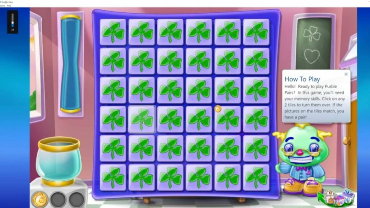 image of Purble Place game Purble Pairs