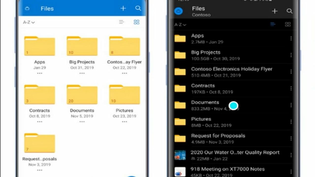 OneDrive is easy to use and navigate on mobile platforms.