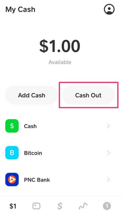 Hit cash out to instantly transfer your funds in Cash App..