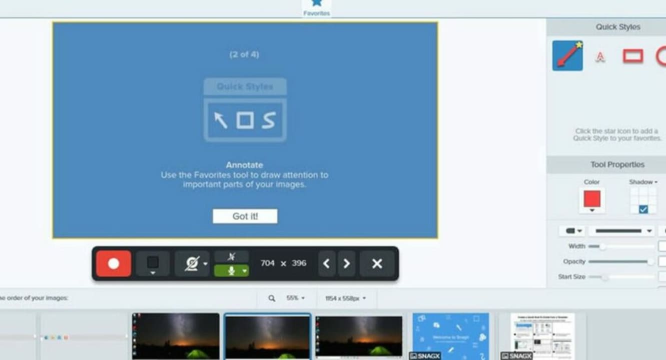 Annotate your screenshots with Snagit's versatile toolset.