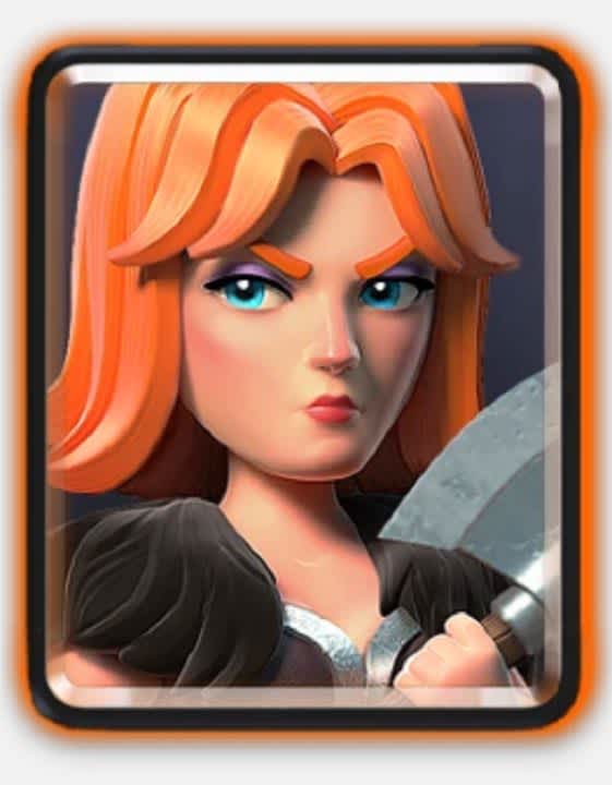 The Clash Royale Valkyrie can counter most troops.