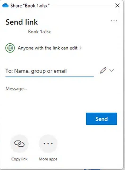Using OneDrive to share your files with others.