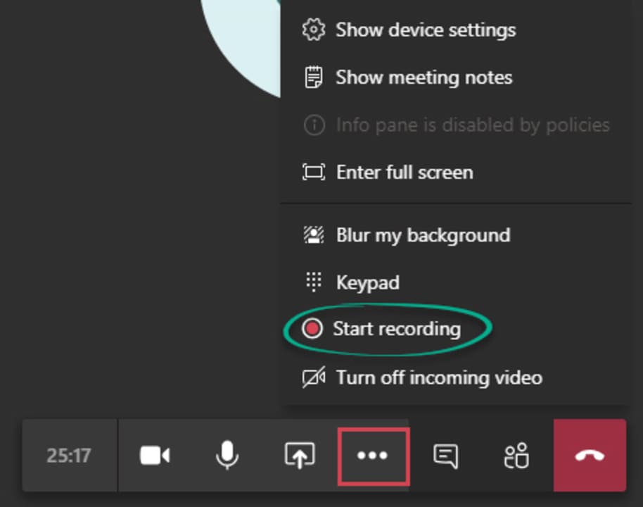 How to record a Microsoft Teams call or meeting