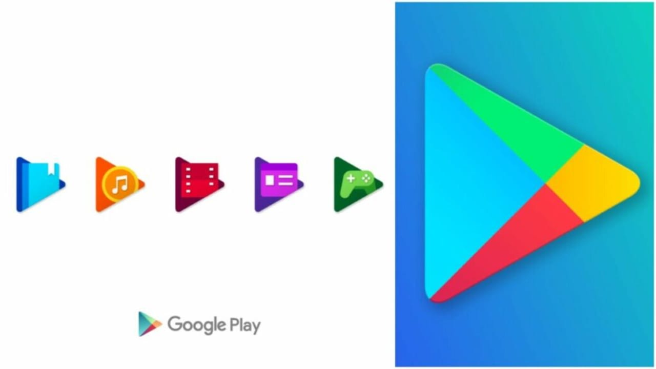 image of the Google Play Store image and other Google icons