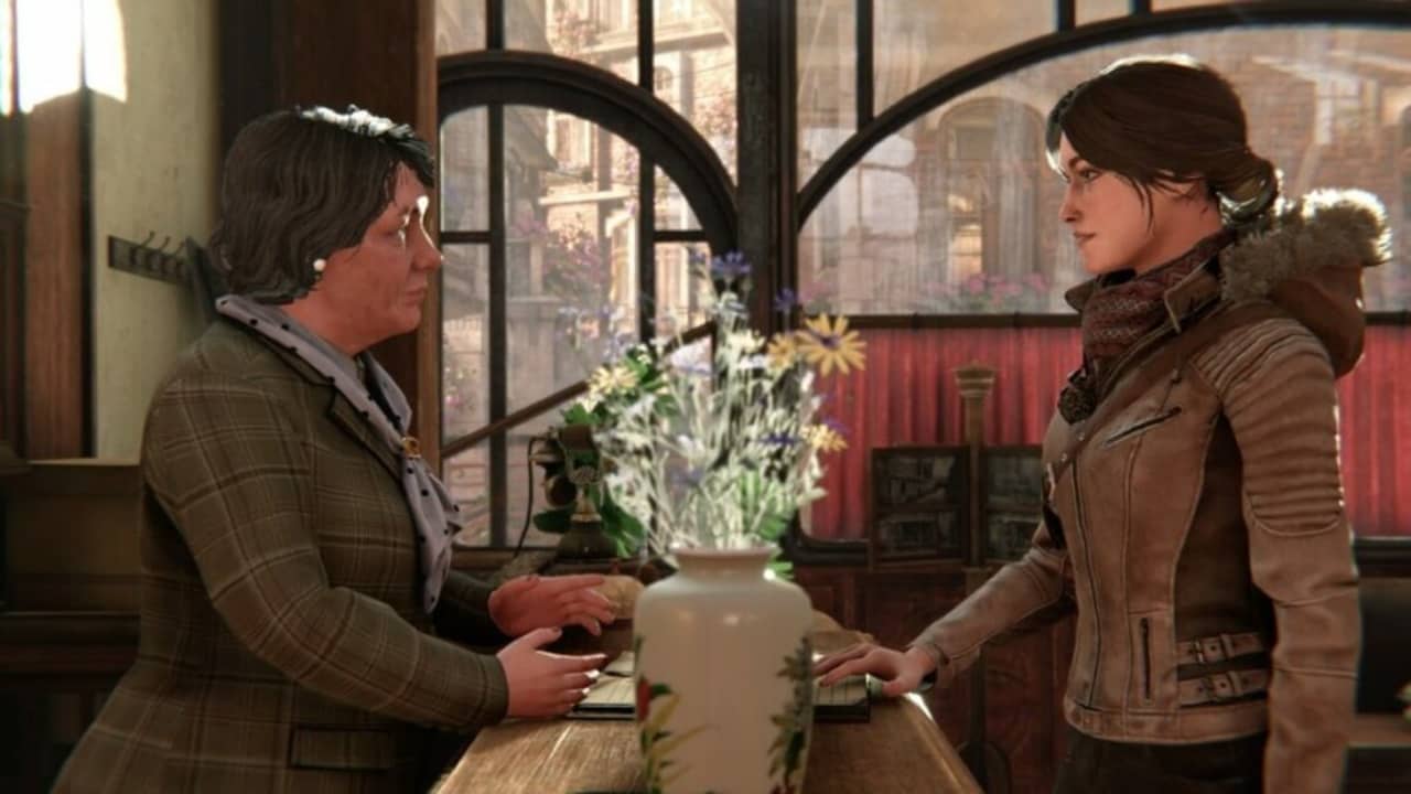 image of Kate Walker and inkeeper of Vaghen in Syberia: The World Before