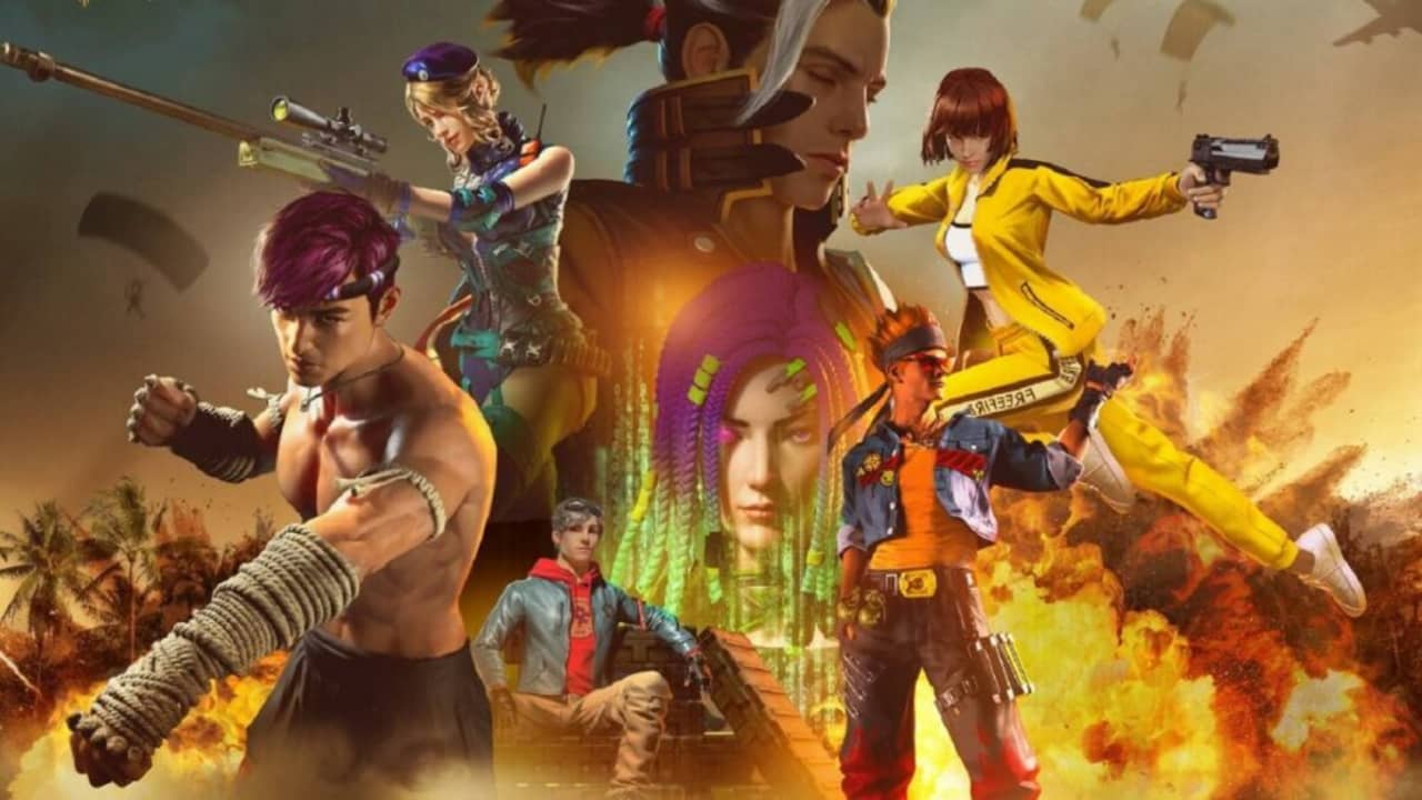 image of characters in Free Fire Max bought with free diamonds