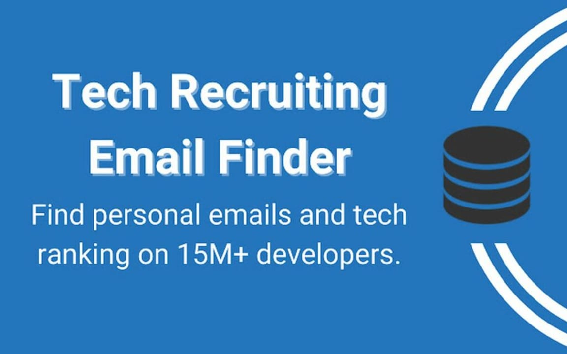 Tech Recruiting Email Finder by developerDB