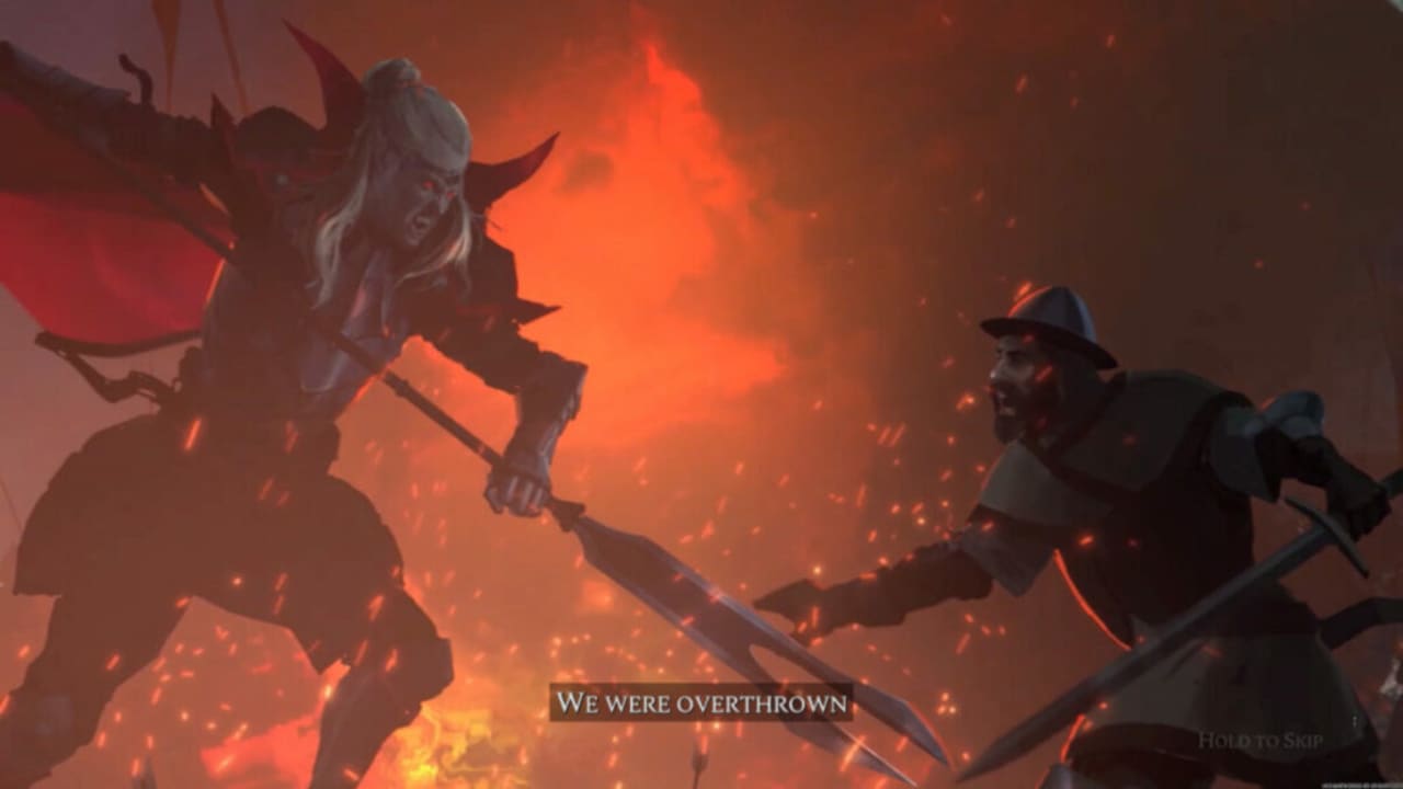 image of vampire and human fighting from V Rising