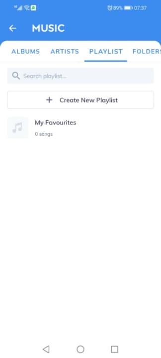 How to create lists on MX Player