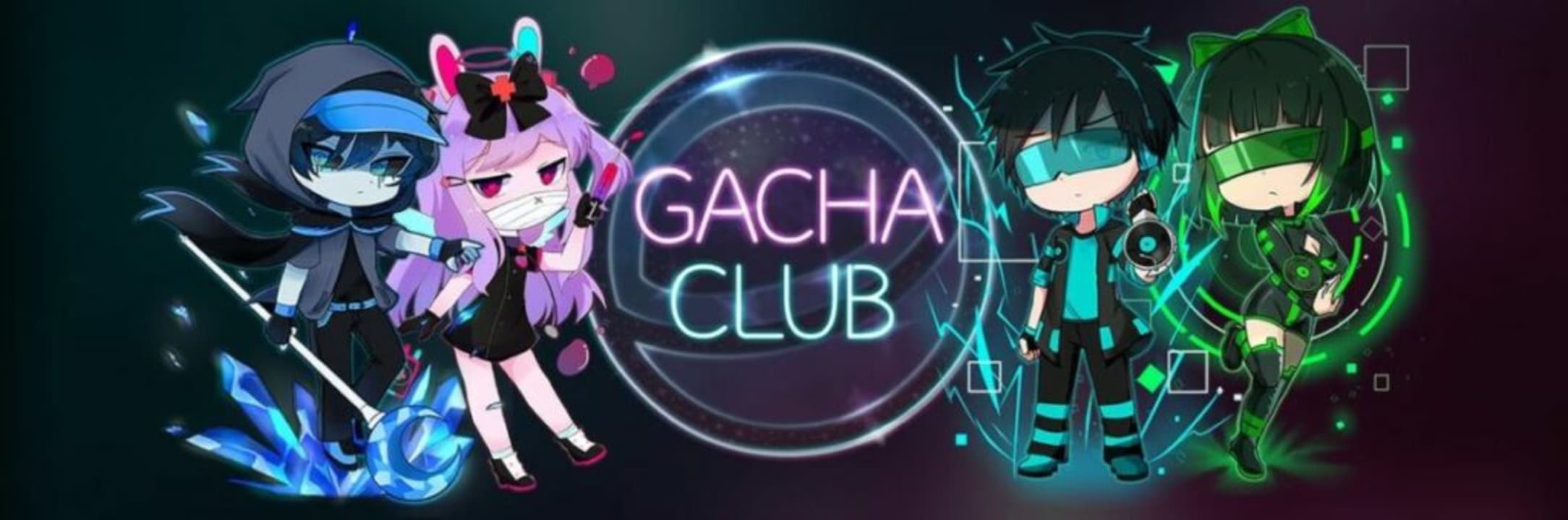 Gacha Club logo and avatars examples