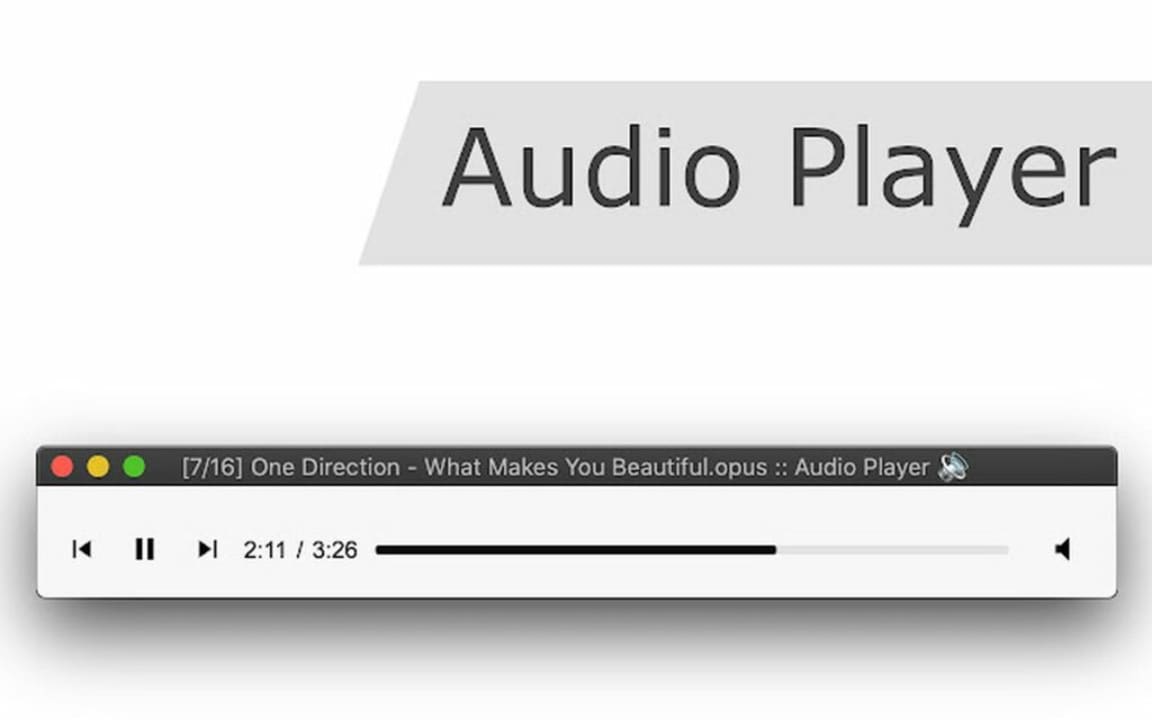 Audio player extension