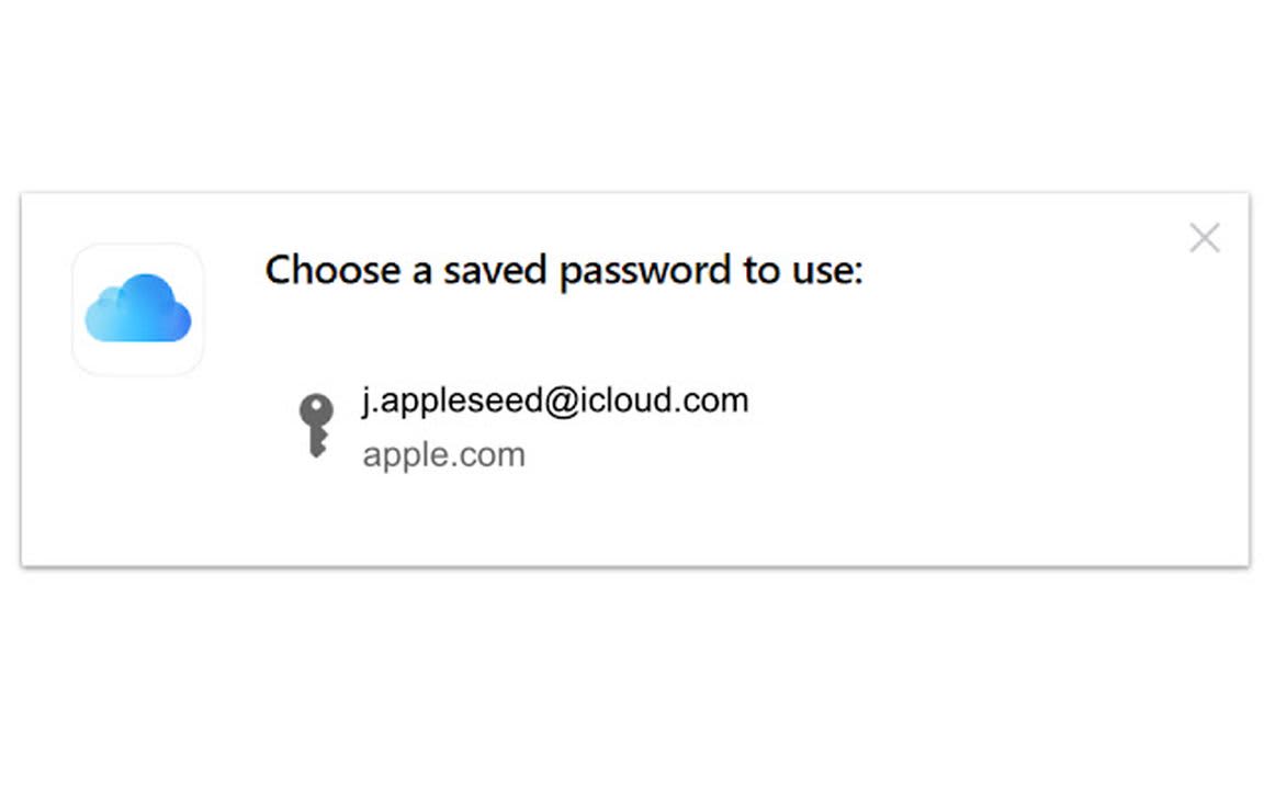 Use any saved password