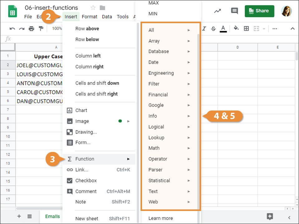The IMAGE function in Sheets lets you add graphics to your spreadsheet
