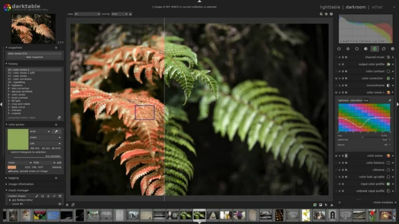 An open source workflow solution for photo editing, download darktable at no cost