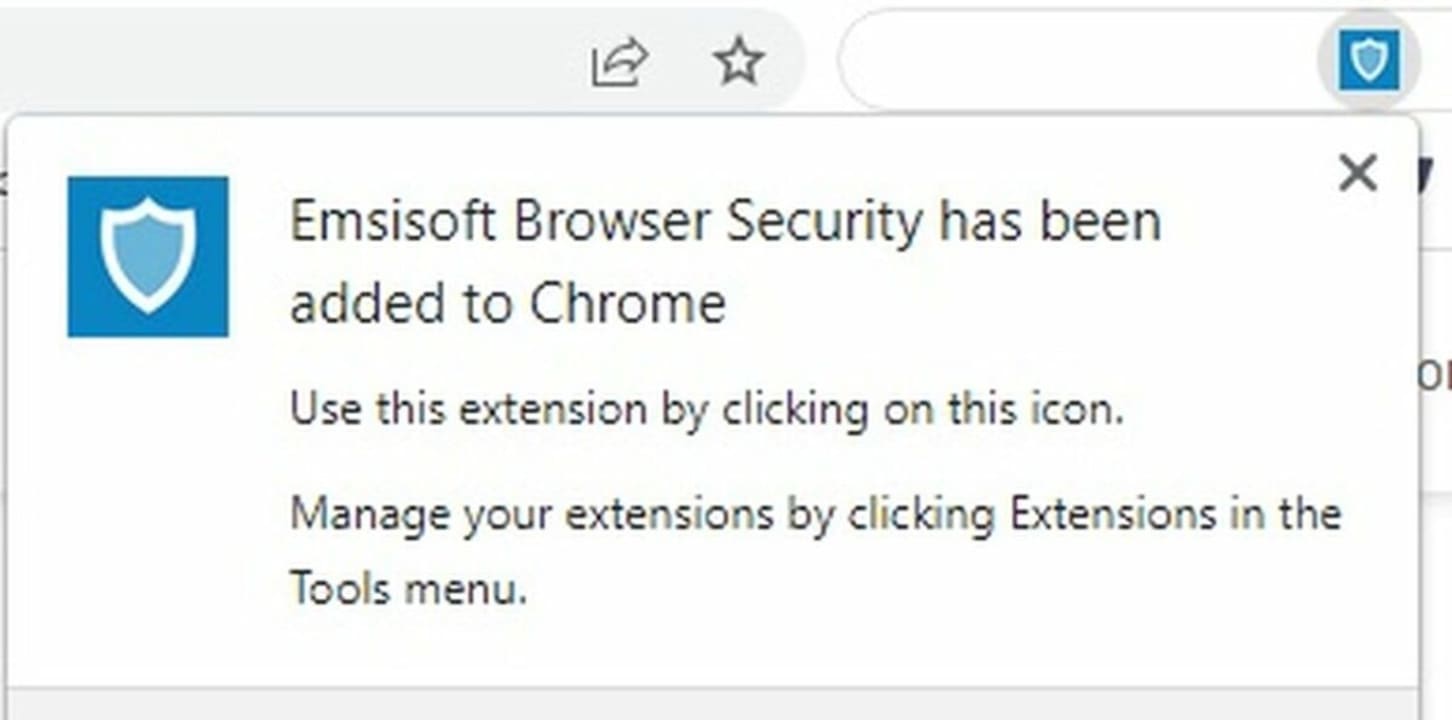 Download and install Emsisoft Browser Security extension