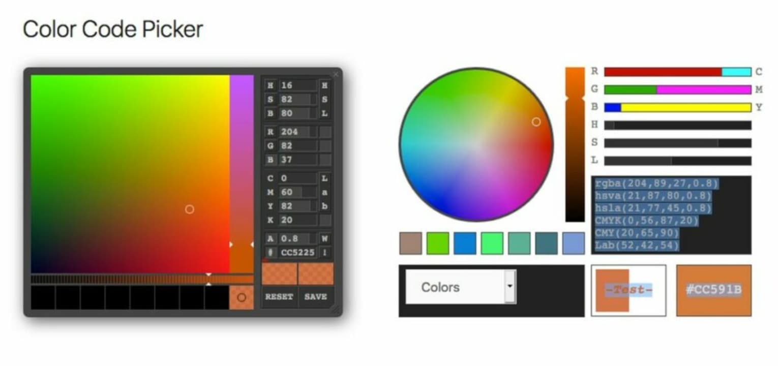 A simple and reliable color picker.  Grab the color of any website with Image Color Picker