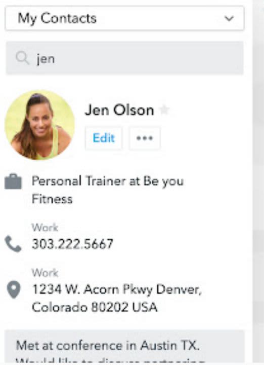 Contacts adds a whole new layer of info to the mix