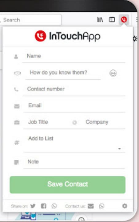 Connect your phone to the web to add new contact numbers quickly