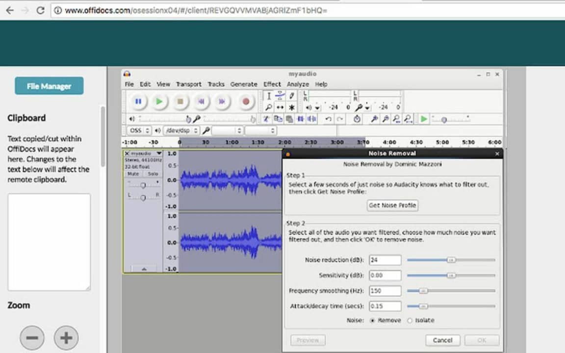 Audio Editor Online Audacity extension