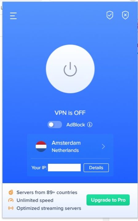 How to use the Free VPN for Chrome extension