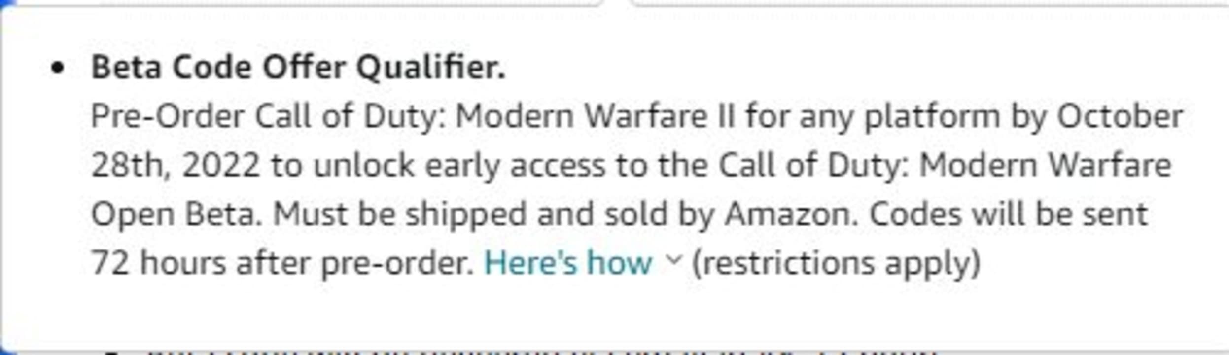 Modern Warfare 2 Beta