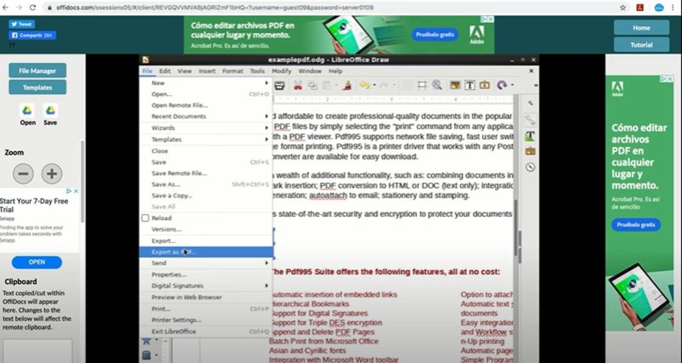 PDF Editor Online extension for Chrome