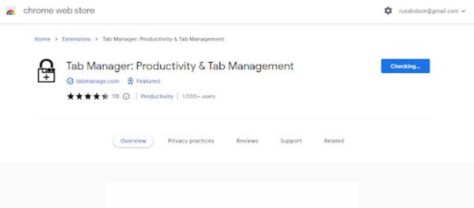 Tab Manager Productivity & Tab Management