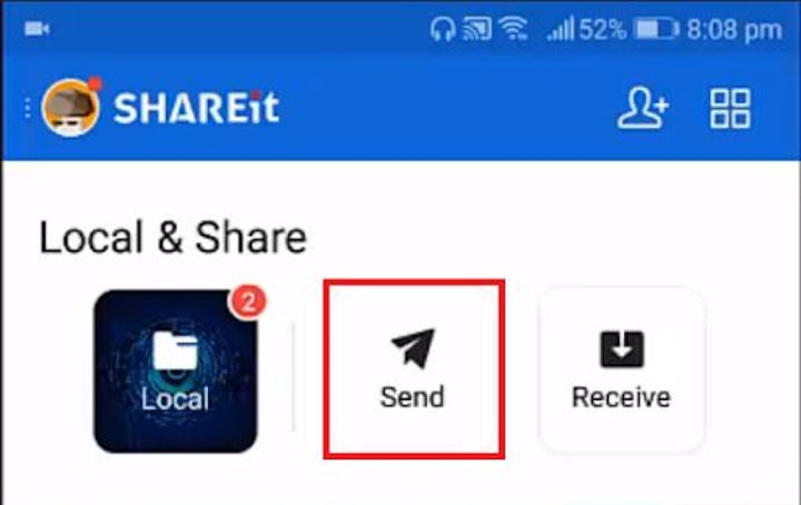 Shareit с айфона на андроид