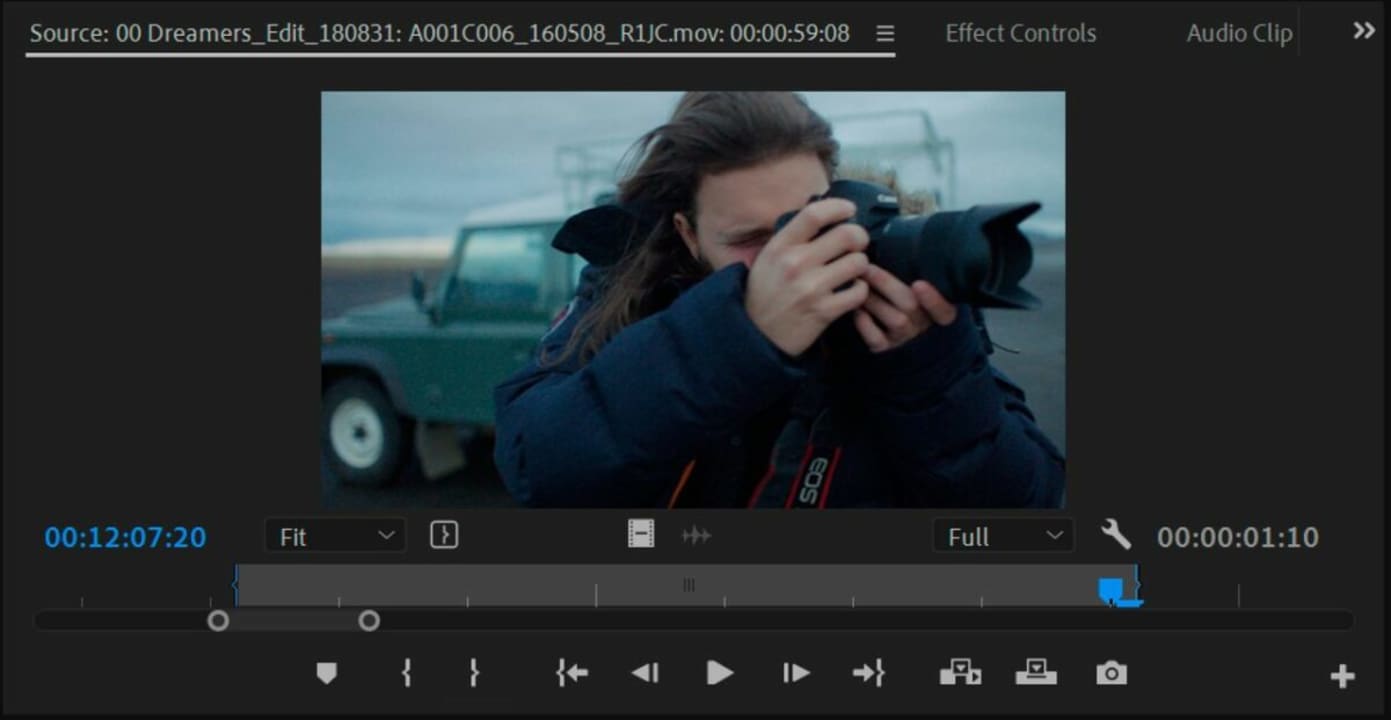 Adding In an Out points trims unwanted footage and lets you automatically sync your edits later on
