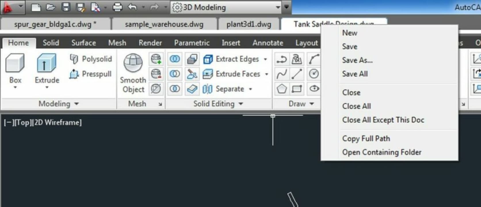 Type Closeall in the command prompt and all your drawings close simultaneously