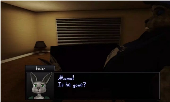 image of Junior talking in The Man from the Window