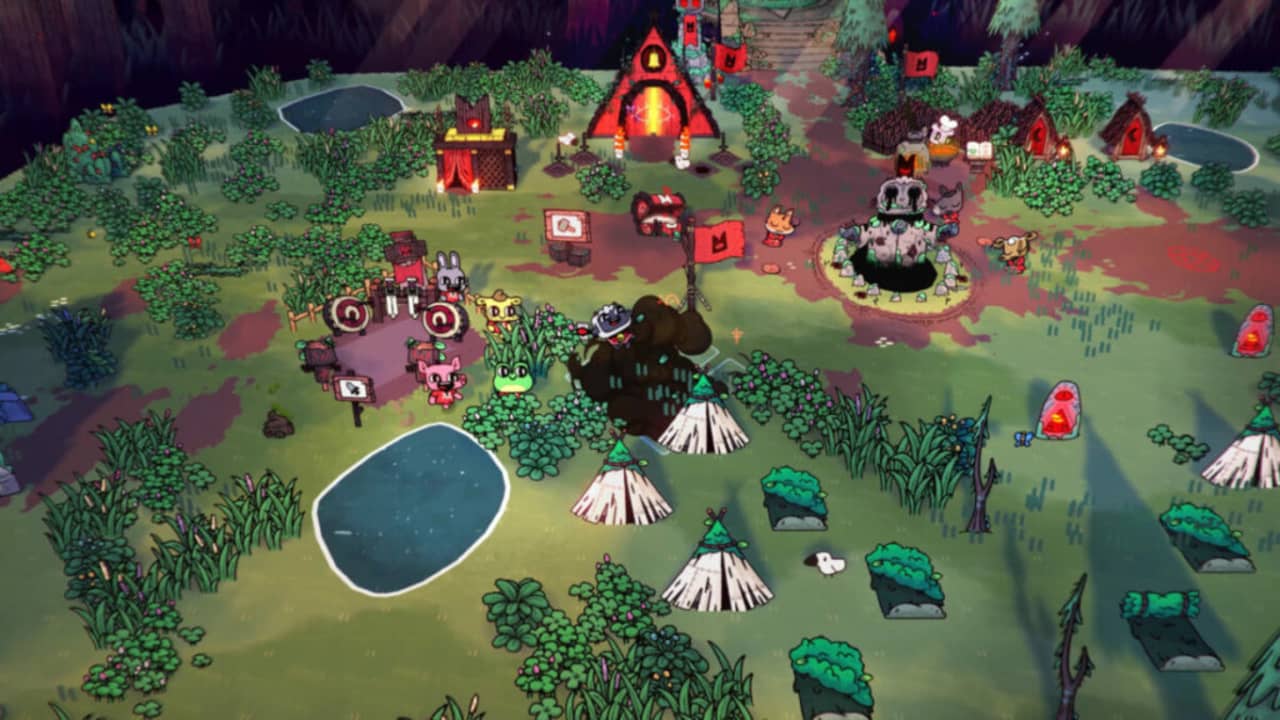 image of the overworld in Cult of the Lamb