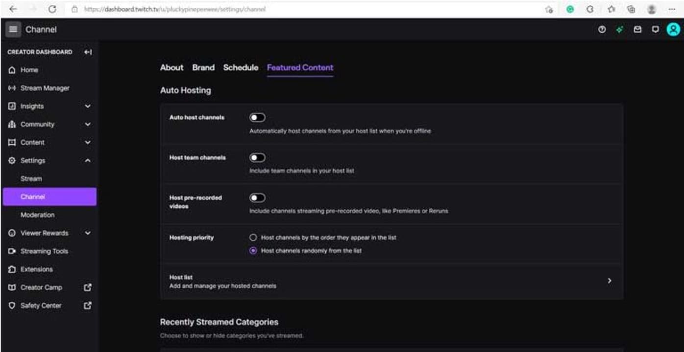 How to host streams on Twitch
