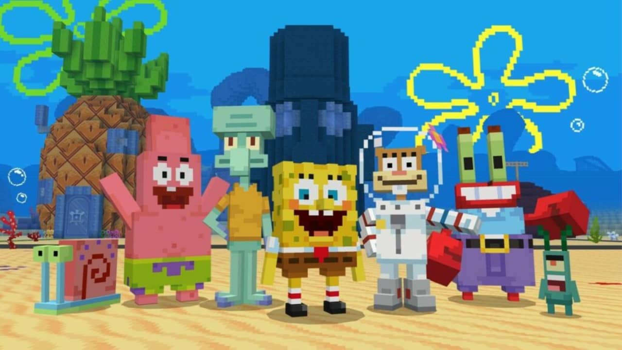 Minecraft with the Spongebob Squarepants DLC