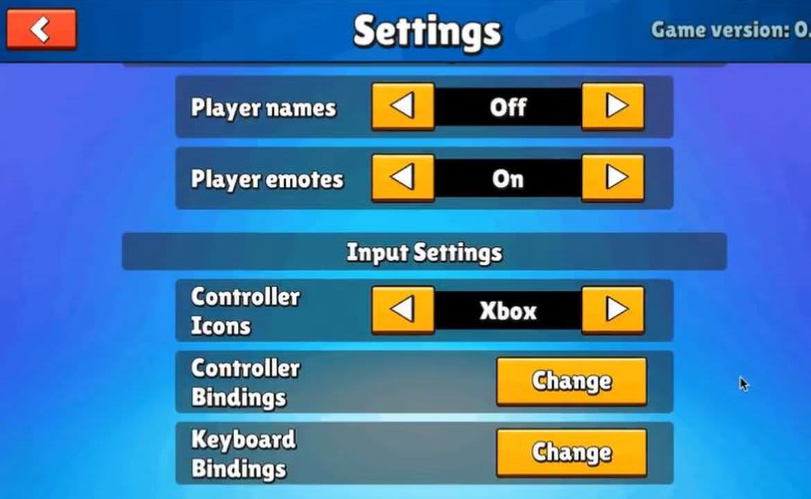 Adjust the settings