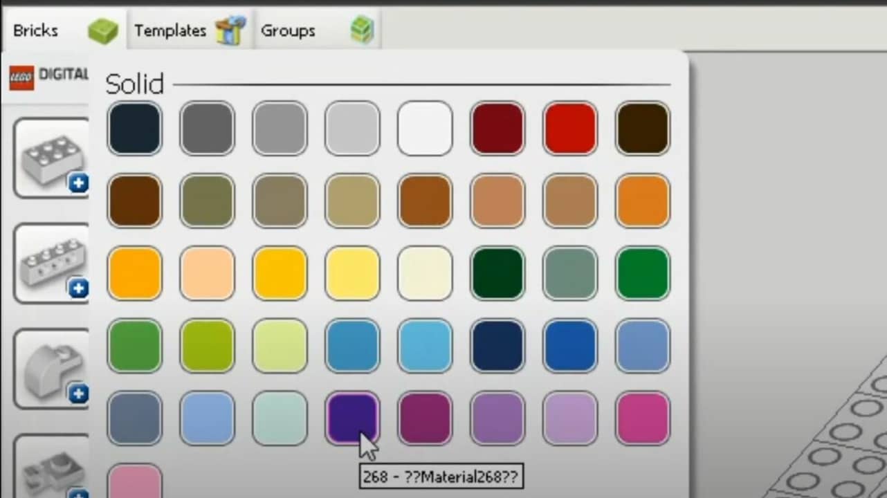 The Paint function lets you choose colors.