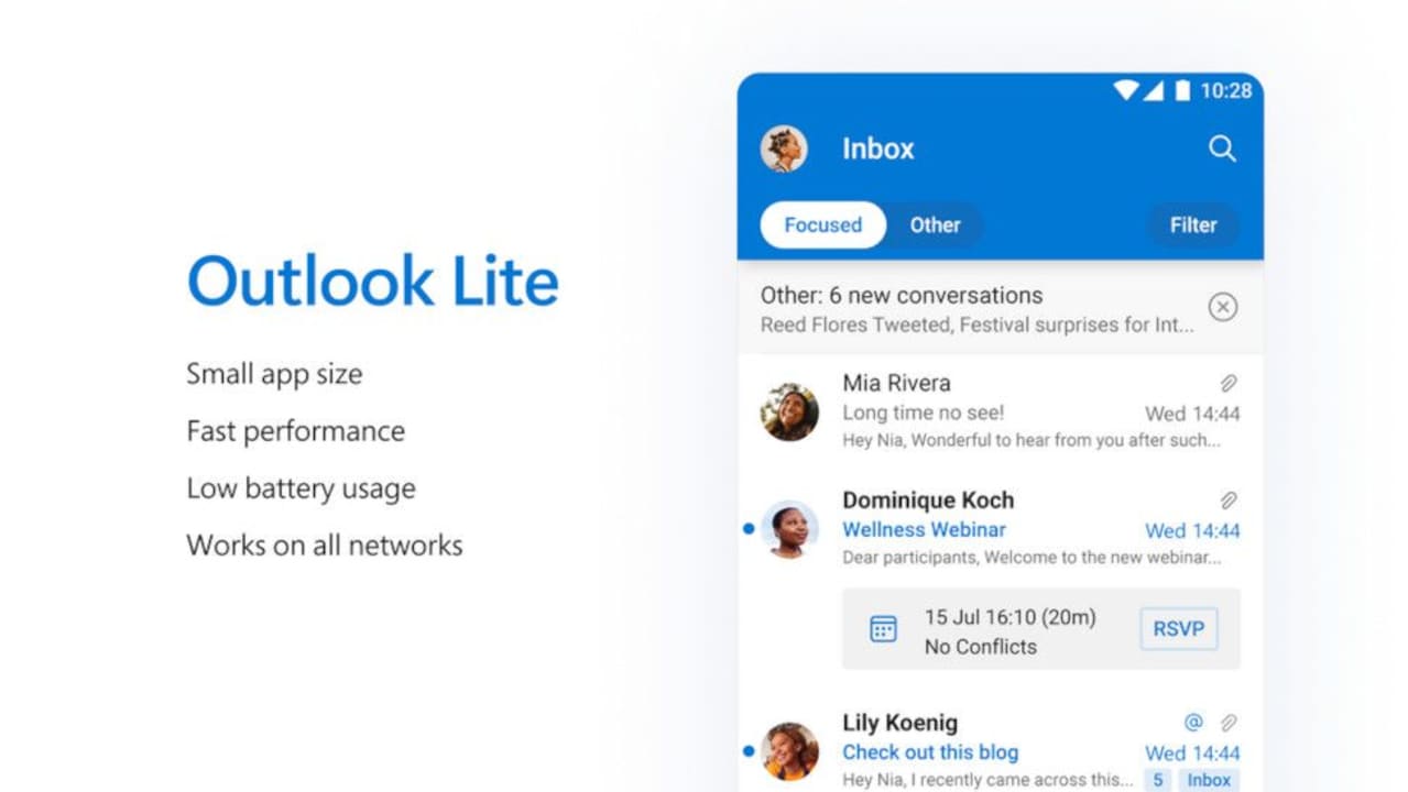Newest version of Outlook for mobiles will even work on low-end devices 2