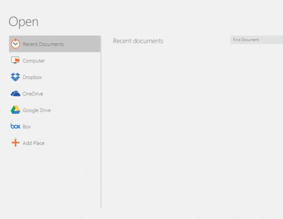 Search for and modify documents from a variety of other platforms.