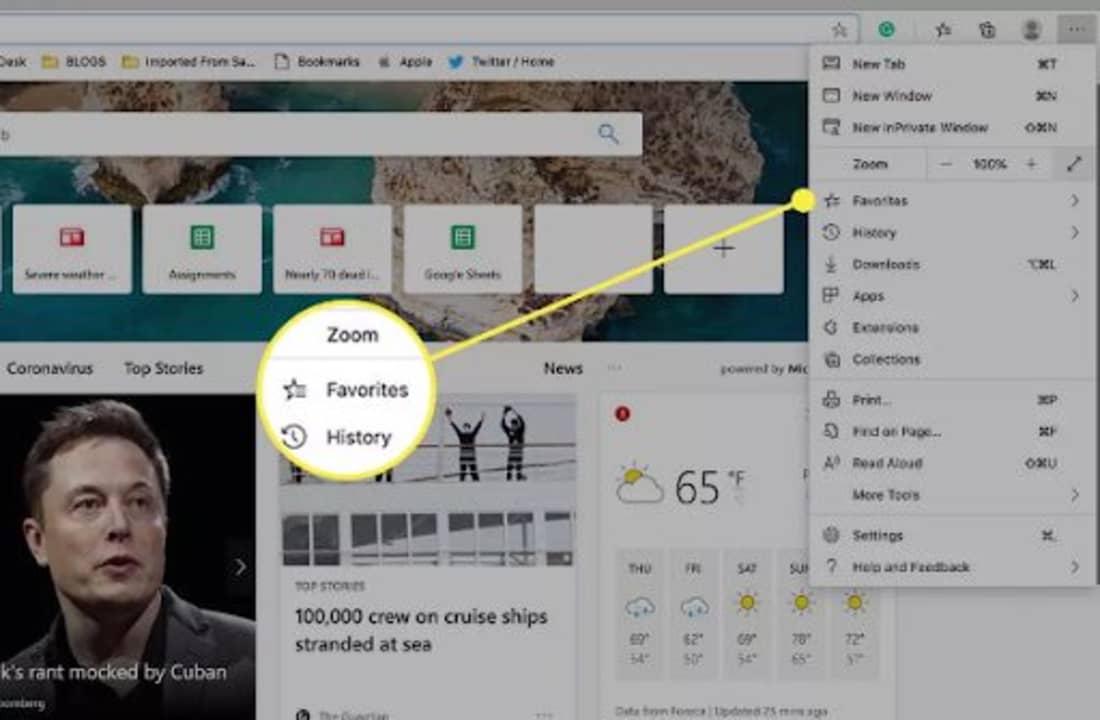 import all your bookmarks to Microsoft Edge