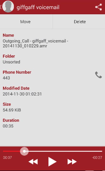 RMC allows you to record voicemail messages in addition to regular calls.