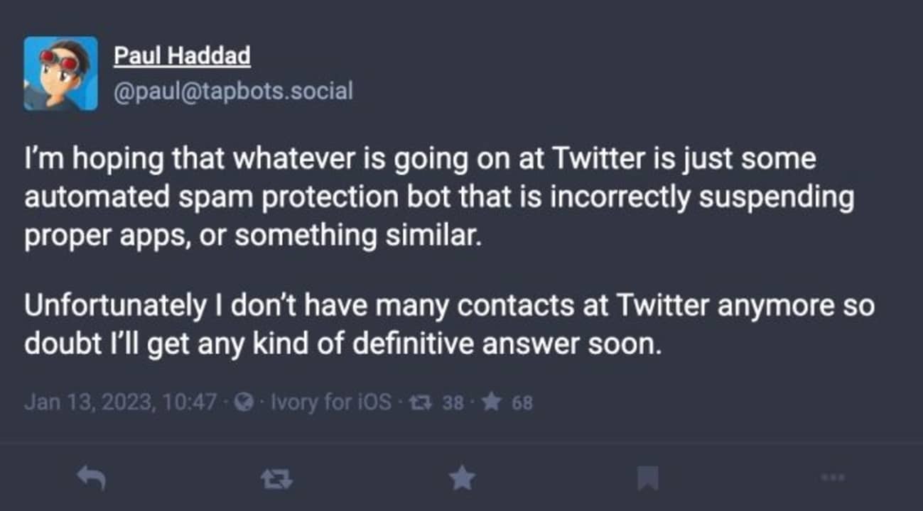 Third-party Twitter apps aren't working