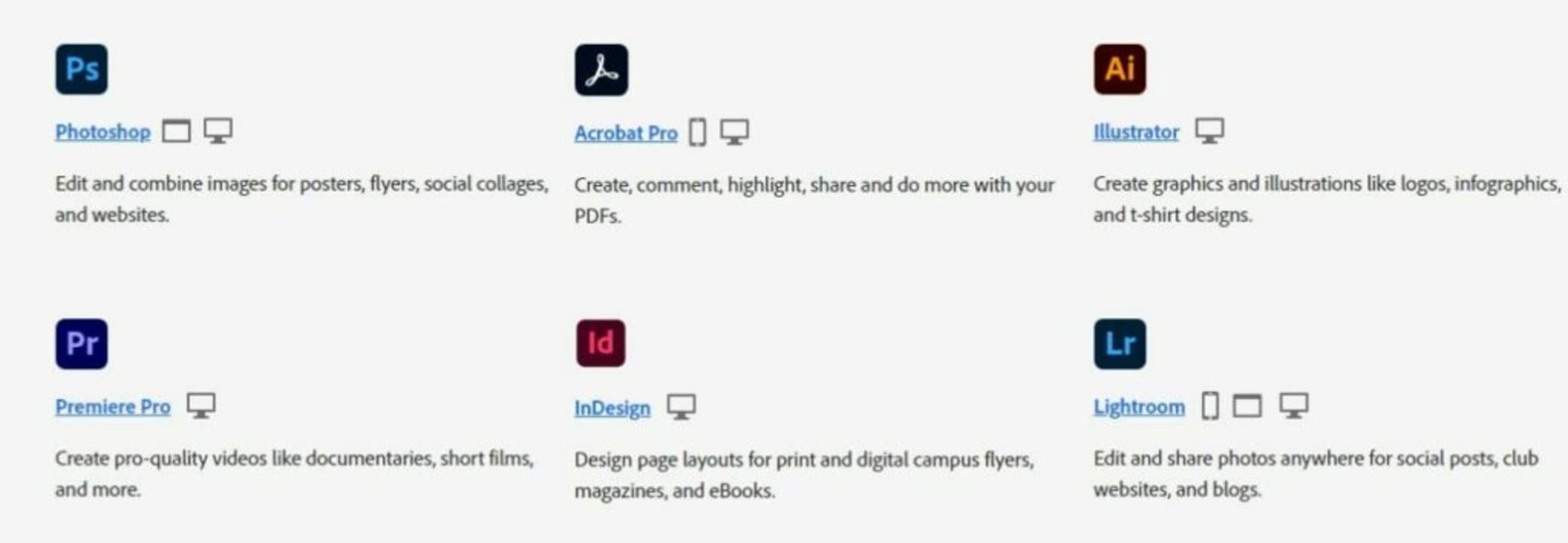 Adobe Creative Cloud for Students