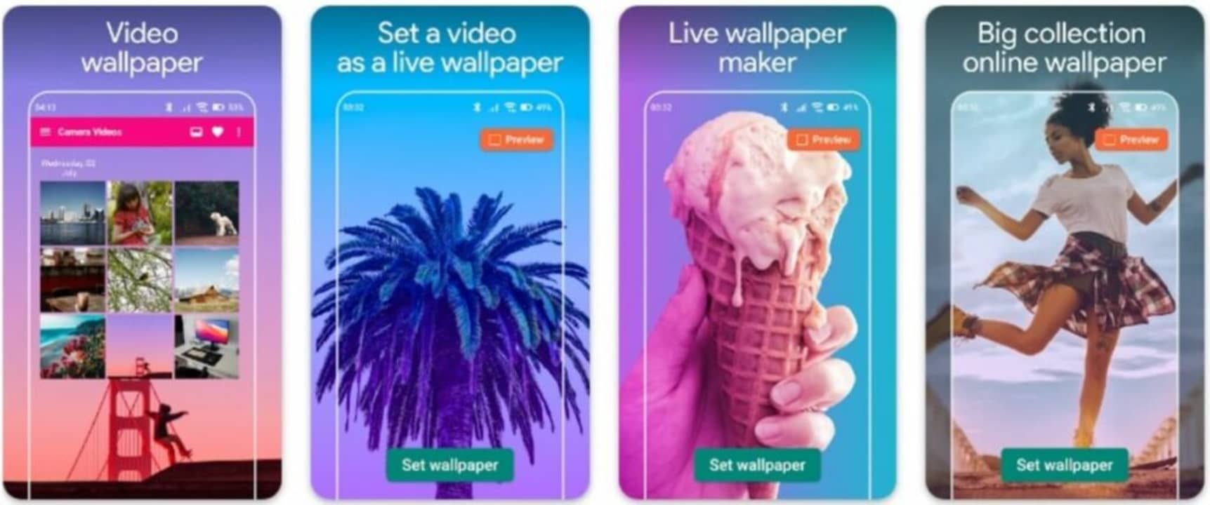 Android live wallpaper maker features